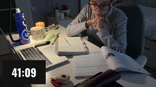 STUDY WITH ME | benimle araliksiz 1 saat ders calisin | muziksiz,reklamsiz,araliksiz