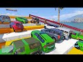 gta 5 stairs climb ramp challenge indian cars vs pakistan cars telugu gta 5 in telugu