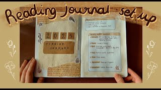 2025 reading journal set up (easy spreads)  ‧₊˚ ✨📜‧₊˚