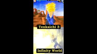 WHICH IS BETTER TRUNKS BURNING SLASH DBZ TENKAICHI 3 VS INFINITY WORLD - HD (PS2)