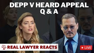 LIVE: Depp v Heard Appeal Q & A
