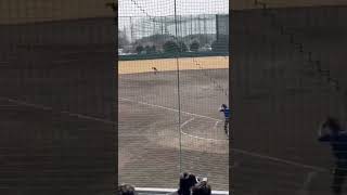 上武大学　藤原龍之介　レフト前ヒット　秋田南高校出身　R4.3.5