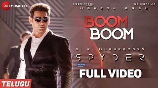 Boom Boom  (Hindi)- Full Video |Spyder| Mahesh Babu, Rakul Preet Singh |AR Muragodoss|