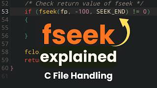 fseek() Function Explained with Examples | File Handling in C Programming