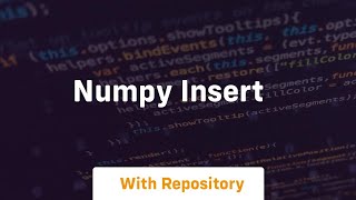 numpy insert