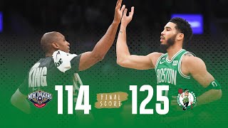 FULL GAME HIGHLIGHTS: Jaylen Brown and Jayson Tatum combine for 72 points in win over Pelicans