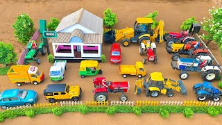 Mini tractor trolley parking to another place | Arjun novo tractor | jcb tractor video | jcb gadi|