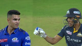 Sara Tendulkar Shokced when Shubman Gill arguing with Arjun Tendulkar during live match| MIvsGT 2023