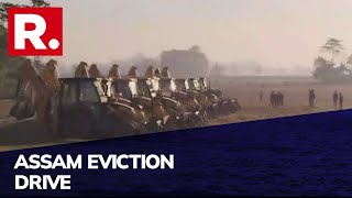 Assam Encroachment: Massive Eviction Drive In Lakhimpur