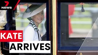 Princess Catherine arrives at Trooping of Colour | 7 News Australia