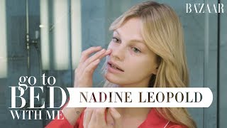 Victoria's Secret Model Nadine Leopold's Nighttime Skincare Routine | Go To Bed With Me