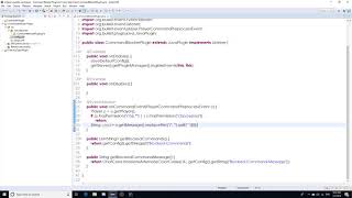 [Bukkit Speed Coding] Command Blocker Plugin