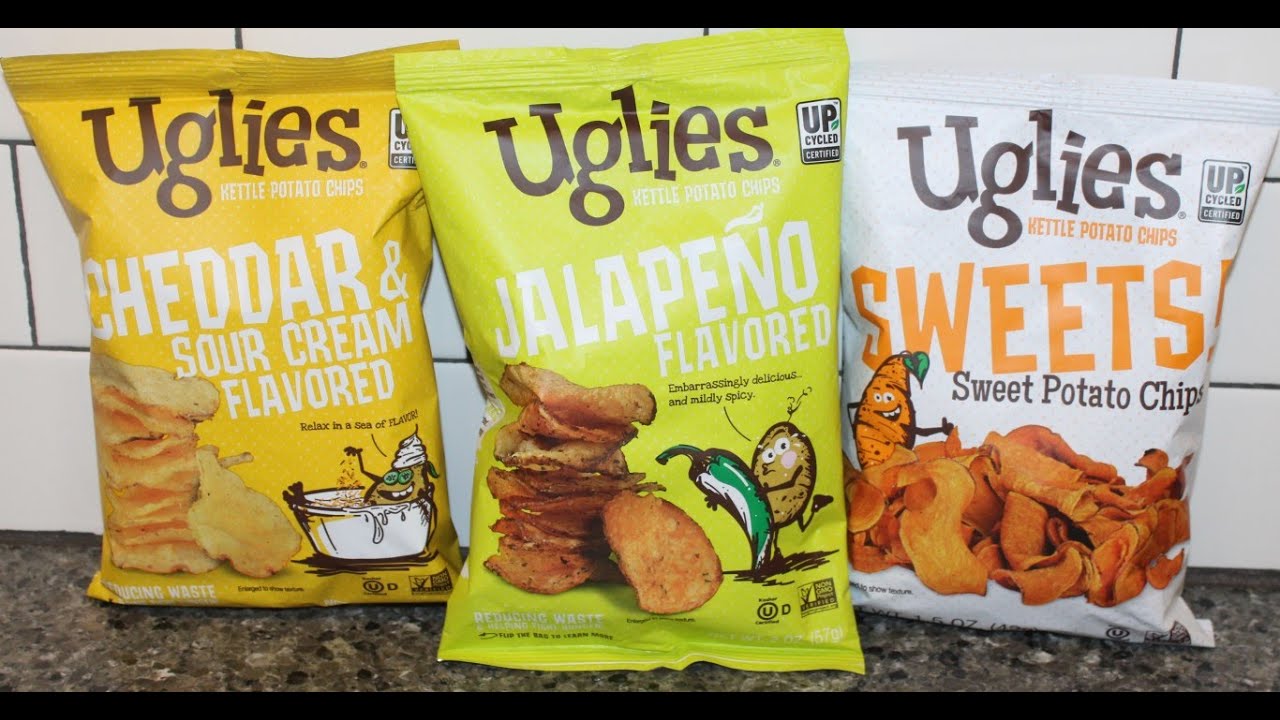 Uglies Kettle Potato Chips: Cheddar & Sour Cream, Jalapeño & Sweet ...