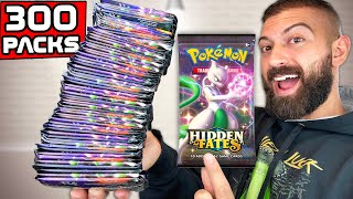 Hidden Fates Pokemon Cards Opening CHALLENGE // 300 Packs In 1 Sitting