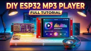 I made Mp3 Player w Esp32 and DfPlayer from scratch