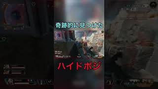 【APEX】たまたま、偶然、奇跡的に見つけたハイドポジ。