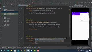Android Course#9 How to use Action bar OR Menu bar in android studio