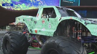 Monster truck unveiling at Barclays Center