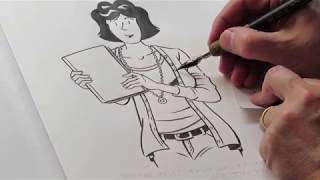 Inking Sally Forth Doc Schaefer S 24 Hour Comics Day 2017