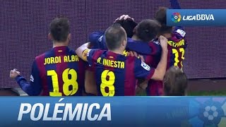 Polémica: mano de Messi en el gol de Suárez (2-0) en el FC Barcelona - Atlético de Madrid
