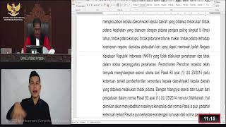 Sidang Pengucapan Putusan. Selasa, 18 Juli 2023.