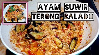 RESEP AYAM SUWIR + TERONG - DENGAN BAHAN SEDERHANA