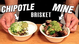 Making the CHIPOTLE BRISKET Bowl at Home