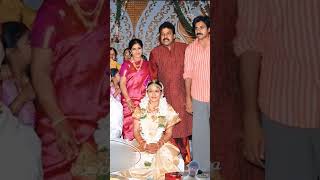 Chiranjeevi garu 💕 with wife Daughter Marriage Party with Pawan Kalyan #shorts