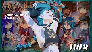 Arcane react to Jinx || :ARCANE.LOL: || League of Legends || Made by Yuk!ra