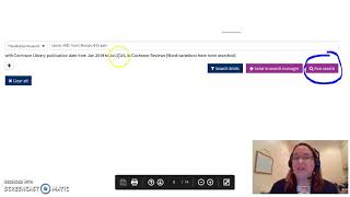 Sample Cochrane Library Search