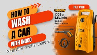 Full car wash by Ingco 1400 power washer l Outer body washing #ingco #washers #carcare