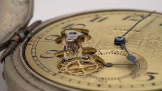 Elgin Grade 2 Pocket Watch with Unique Dial Side Exposed Escapement