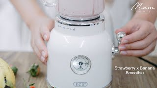 Strawberry banana smoothie เมนูปั่นอาหารเช้า