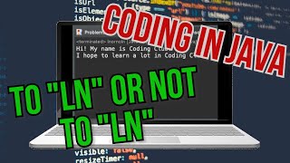 Using "ln" in Print Statements | Java Programming #3 | Coding Club