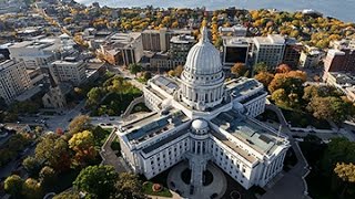 A Walk Around The Wisconsin State Capital Building, Madison