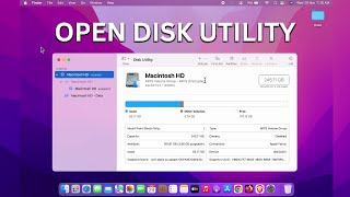 How to Open Disk Utility on Mac? macOS Run Disk Utility