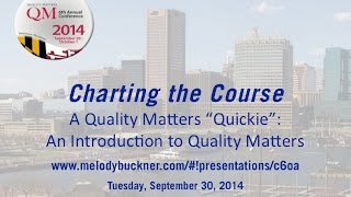 2014 Conference: The QM Quickie