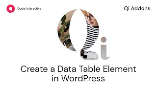 How to Create a Data Table using Elementor Addons in WordPress