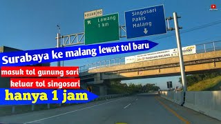 Surabaya ke malang lewat tol baru | exit Singosari