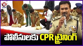 Hyderabad CP CV Anand Inaugurates CPR Training Program To Police At Command Control Center |V6 News