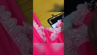 How to convert Plain saree into designer saree||Please subscribe to our channel #kkvlogsandcreations