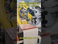 fanuc robotic cell for deburring grinding polishing and satin finishing aluminium handles