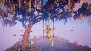 Epic Summer Fairy & Giant Wisteria Tree | Minecraft Build Timelapse | Summer Reflections