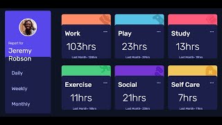 Time tracking dashboard #frontendmentor