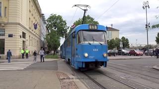 Trams in Zagreb, Croatia 2019 - Zagrebački električni tramvaj