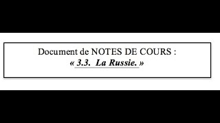 « 3.3. La Russie. »