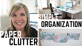 Simple Paper Clutter Organization! | Minimalist Family Life (2018)