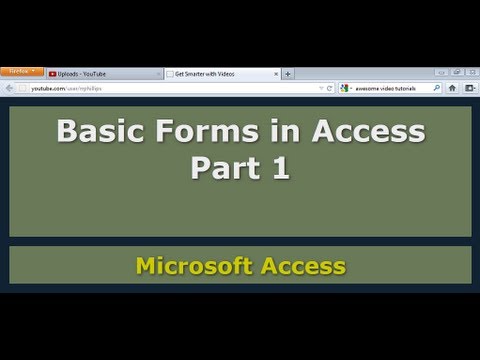 What are forms and reports in a database?