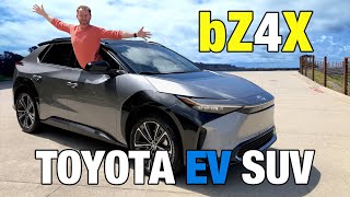 2023 Toyota bZ4X First Drive | Taking a Spin in Toyota's New Electric SUV | Price, Range & More