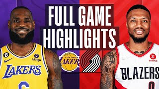 Portland Trail Blazers vs Los Angeles Lakers Full Game Highlights | Oct 23 | 2022-23 NBA Season